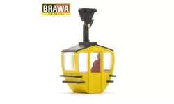 Cabine téléphérique de couleur jaune - HO 1/87 - Brawa 6279