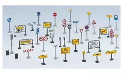 Kit de panneaux de signalisations routiers international