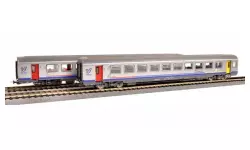 Boxed set of 2 corail cars delivered TER Bourgogne a first class A10tu and a second class B10tux with carmillon logo