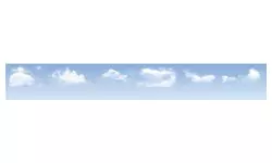 Fond de décor - Ciel bleu avec nuages