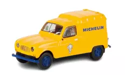 Fourgonnette Renault R4 "Michelin" jaune - SAI 2438 BREKINA 14732 - HO : 1/87
