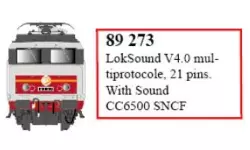 Loksound V5 21 Pin Decoder for CC6500 - LS Models 89273