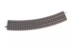 Rail courbé avec ballast voie A de dimensions 484 mm