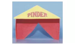 Tent of reception of the circus "PINDER" years 1990