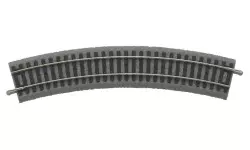 Rail courbé avec ballast de dimensions 422 mm