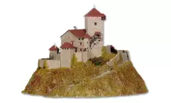 Château fort avec socle rocheux KIBRI 37304 -  N 1/160 - 340 x 280 x 230 mm