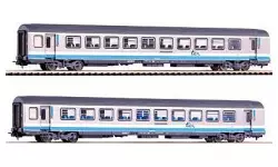 Set of 2 coral VTU cars delivered TER Rhône-Alpes one first class and one second class