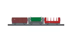 Kit 3 wagons pour train de marchandises MARKLIN MY WORLD 44100 - HO 1/87