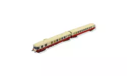 EAD X-4537 railcar and "Nice" trailer REE MODELES NW168 - SNCF - N 1/160