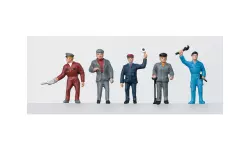 Set 3 personnages "Personnel ferroviaire" Marklin 56405 - I : 1/32 - EP III / IV