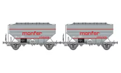 Set de 2 wagons céréaliers « MONFER »