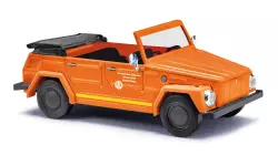 Courier car "Volkswagen 181" orange ABC livery Busch 52716 - HO 1/87