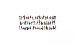 MEGA SET 60 figurines "passants et voyageurs" NOCH 16070 - HO 1/87