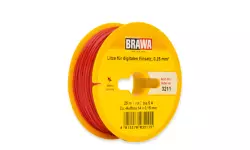 Câble électrique Rouge 0,25 mm² - 25 mètres de longueur - BRAWA 3211