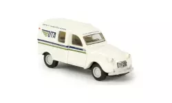 Fourgonnette Citroën 2CV "UTA" livrée blanche Brekina 14190 - HO : 1/87 - EP III