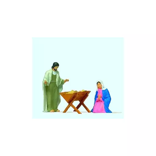 Nativité : Marie et Joseph - Preiser 31269 - HO 1/87