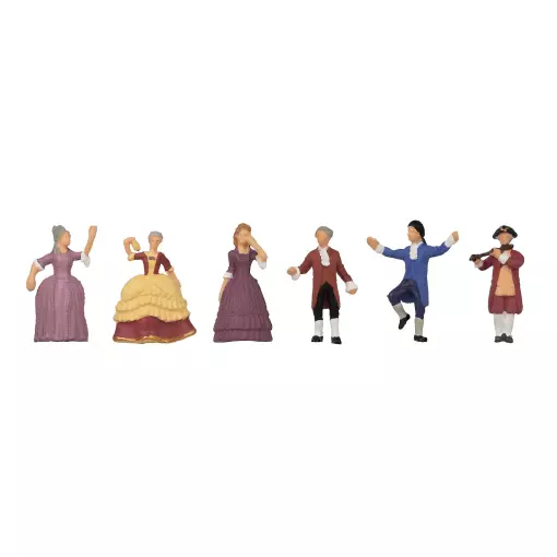 Lot de 6 Danseurs Rococo - Faller 151708 - HO 1/87