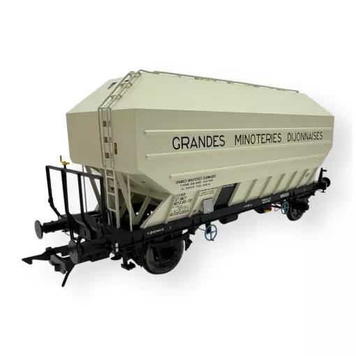 Wagon céréalier B. Richard Grandes Minoteries Dijonnaise - Rail 43 433015/4 - O 1/43 - SNCF - Ep IV - 2R