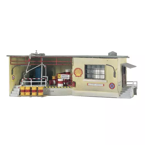 Oficina Tanque Estación "Shell" Piko 61106 - HO 1/87 - 152x66x56mm