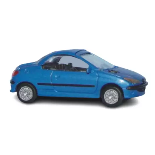 Peugeot 206 Coupé - Bleu Recife Métallisée - SAI2187 - HO 1/87