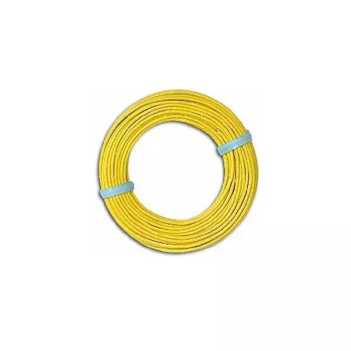 Câble Jaune 10 mètres section 0,14 mm2