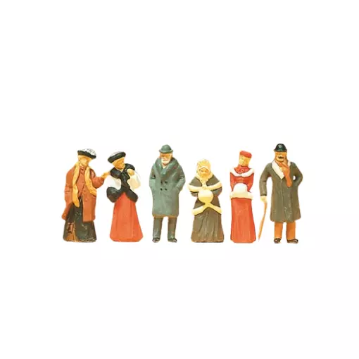 Passing with Winter Clothing - PREISER 12197 - HO : 1/87
