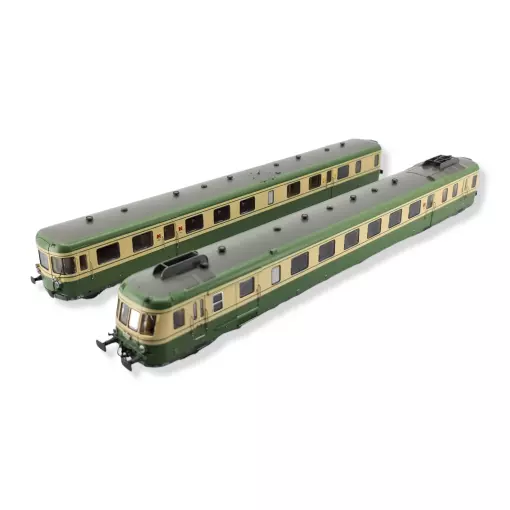 Autorail RGP2 X 2700 Vert/Jaune Analogique JOUEF 2386 SNCF HO 1/87 EP