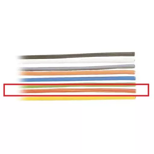 Câble électrique Rouge 0.50 mm² - 40 mètres - Brawa 3222