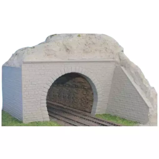2 Entrées de Tunnel à deux Voies - 4 Murs de Contrefort - 2 Plaques de Soutènement - SAI 301 - HO 1/87