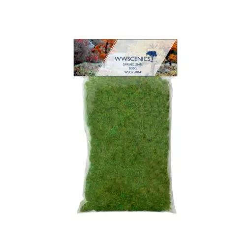 Fibres herbe de printemps - WWScenics WSG2-004 - 2mm - 100g
