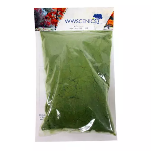 Gazon statique 1 mm Hiver 100 g - wwscenics WSG1031