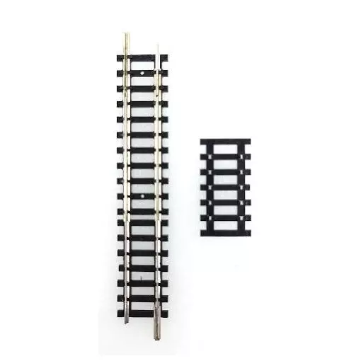Rail droit variable Minitrix 86.5 à 120 mm - N : 1/160 - code 80 - 14975