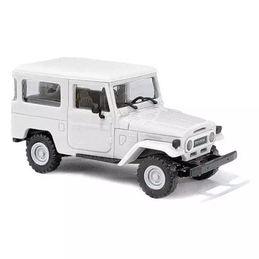 KIT Toyota Land Cruiser J4 livrée blanc Busch 60217 - HO : 1/87