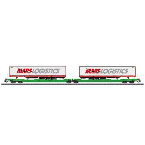 Coffret de wagons Double wagon-poche Sdggmrss - MARKLIN 47473 - CFL - HO 1/87 - EP. VI