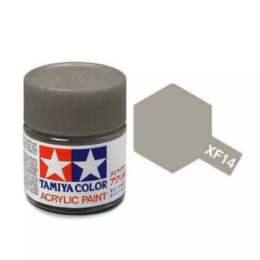 Peinture acrylique en pot  - Gris Aviat. Japonaise MAT XF14 - TAMIYA 81714 - 10ml