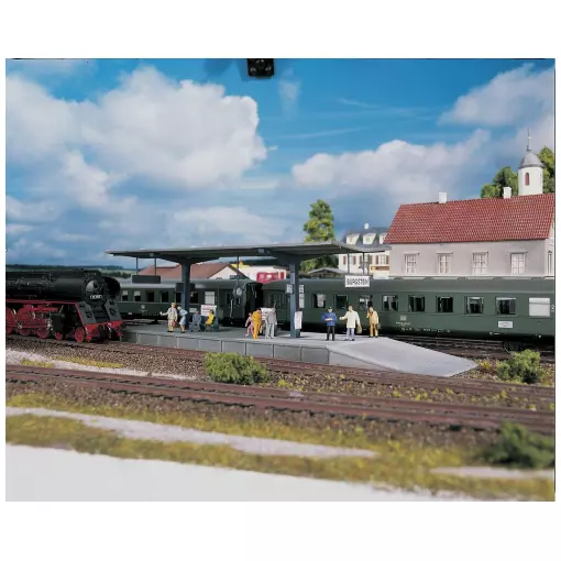 Quai de Gare de Burgstein - PIKO 61821 - HO 1/87 - 263 x 77 x 67 mm