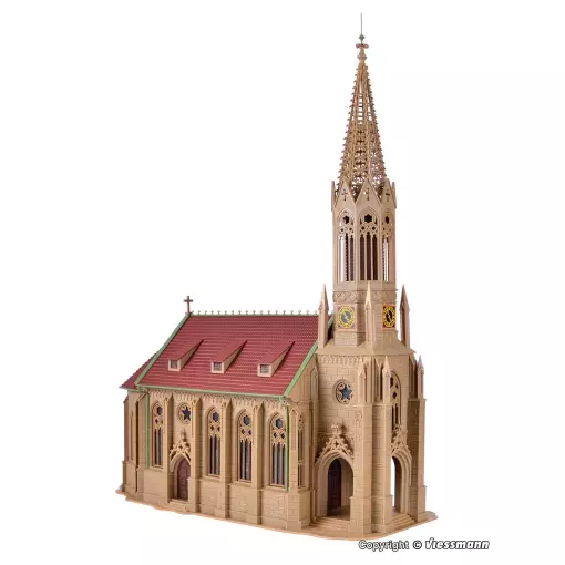 Stuttgart-Berg City Church VOLLMER 43739 - HO 1/87