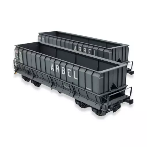 Set de 2 Waggons tombereaux DMH Arbel - Ls Models 31115 - HO : 1/87 - SGW - EP IV V