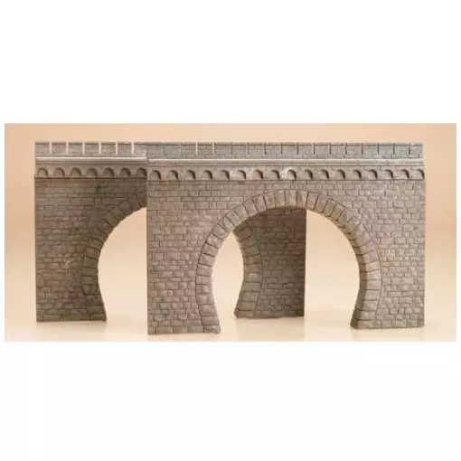 Pack of 2 Tunnel Entrances - 2 Lanes - Auhagen 41587 - HO : 1/87