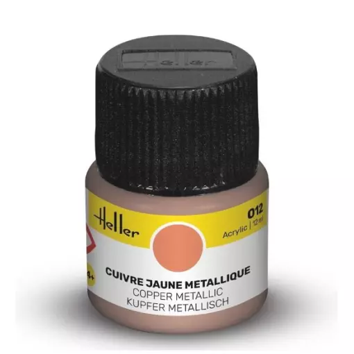 Peinture Acrylique 012 - Cuivre Jaune - Heller 9012 - 12ML