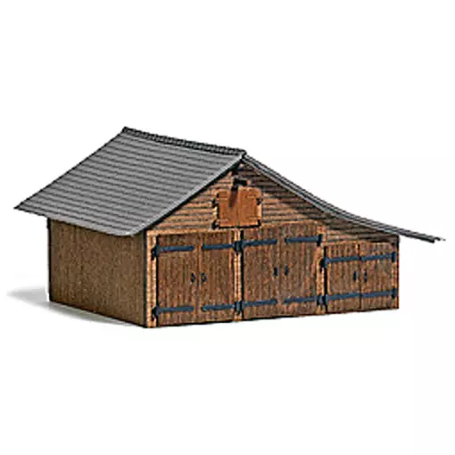 Wooden barn BUSCH 1508 - HO 1/87