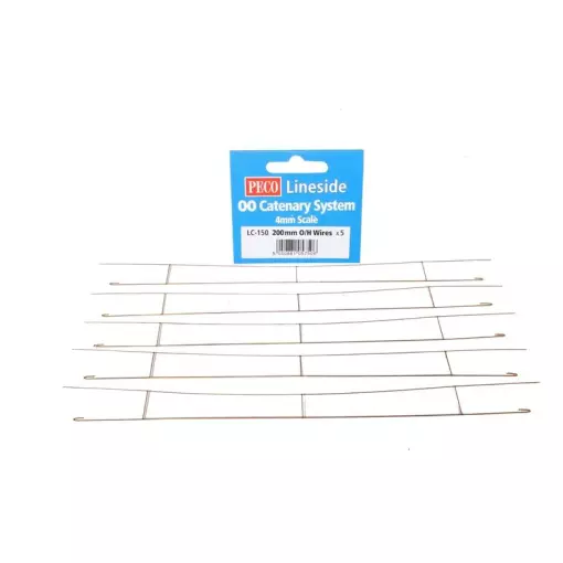 Set of 5 x 200 mm catenary wires
