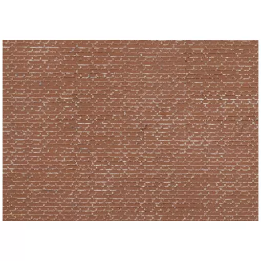 Mur en briques rouges - Artitec 10.452 - HO 1/87