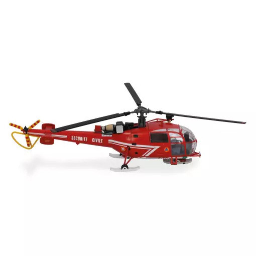 Hélicoptère "Sécurité Civile Sud Aviation SA 316 Alouette" - Herpa 580847 - 1/72