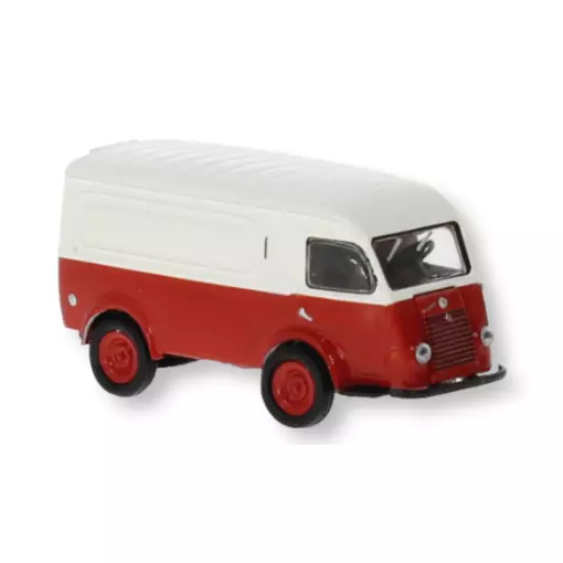 Camionnette Renault Goélette Brekina 14663 - HO : 1/87 - livrée blanc / rouge