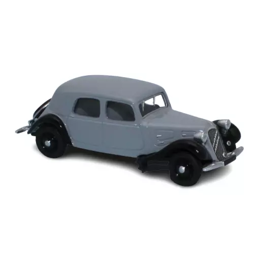 Voiture Citroën Traction 11A 1935 gris / noir SAI 6163 - HO 1/87