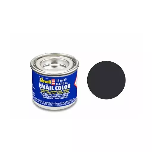 Peinture Émail Revell Anthracite Mat RAL 7021, 14 ml - REVELL 32109