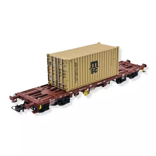 Sgmms Medway SUDEXPRESS containerwagen S450030 - HO 1/87 - EP VI