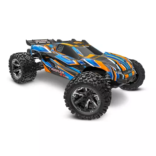 Rustler 4x4 HD VXL Brushless 3S Clipless TSM RTR - Traxxas 67376-4-ORNG - 1/10