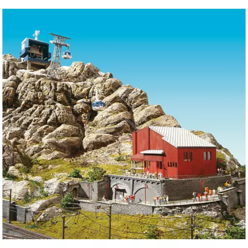 Titlis" kabelbaan met 2 verlichte cabines Brawa 6331 - HO : 1/87